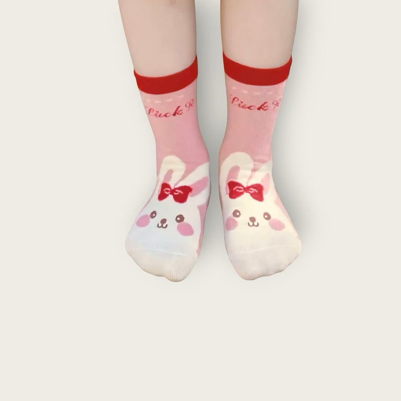 Dudie - Korean Children Fashion - #designkidswear - Cherry Bunny Set (set of 5) - 8