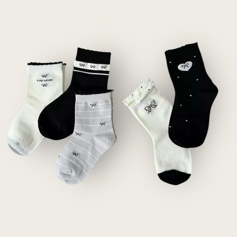 Dudie - Korean Children Fashion - #designkidswear - Wish Ribbon Set (set of 5) - 8