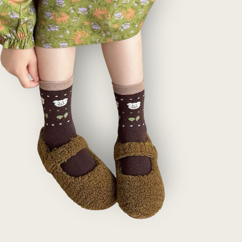 Dudie - Korean Children Fashion - #discoveringself - Happy Bear Set (set of 5) - 11