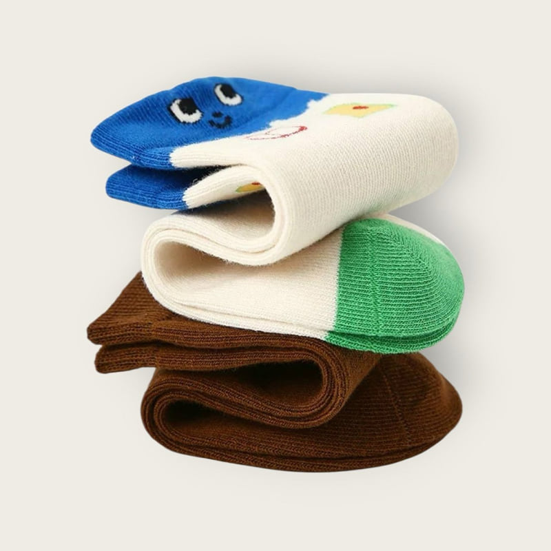 Dudie - Korean Children Fashion - #discoveringself - Blue House Set (set of 4) - 4