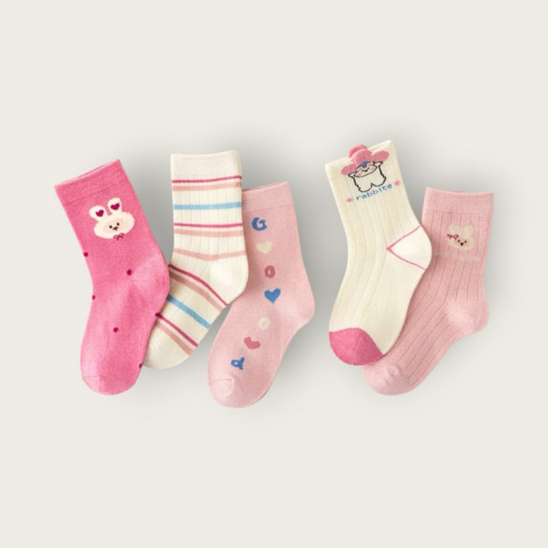 Dudie - Korean Children Fashion - #fashionkids - G Heart Set (set of 5) - 3