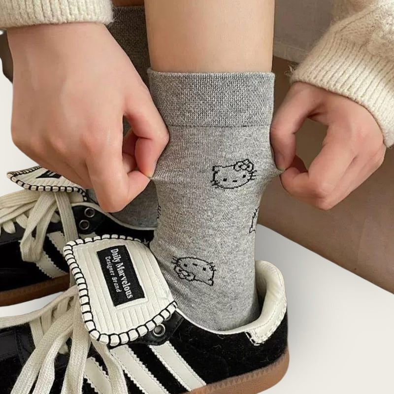 Dudie - Korean Children Fashion - #fashionkids - Meow Meow Set (set of 4) - 7