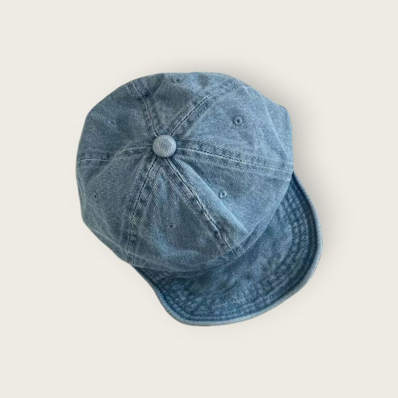 Dudie - Korean Children Fashion - #discoveringself - Denim Short Cap - 4