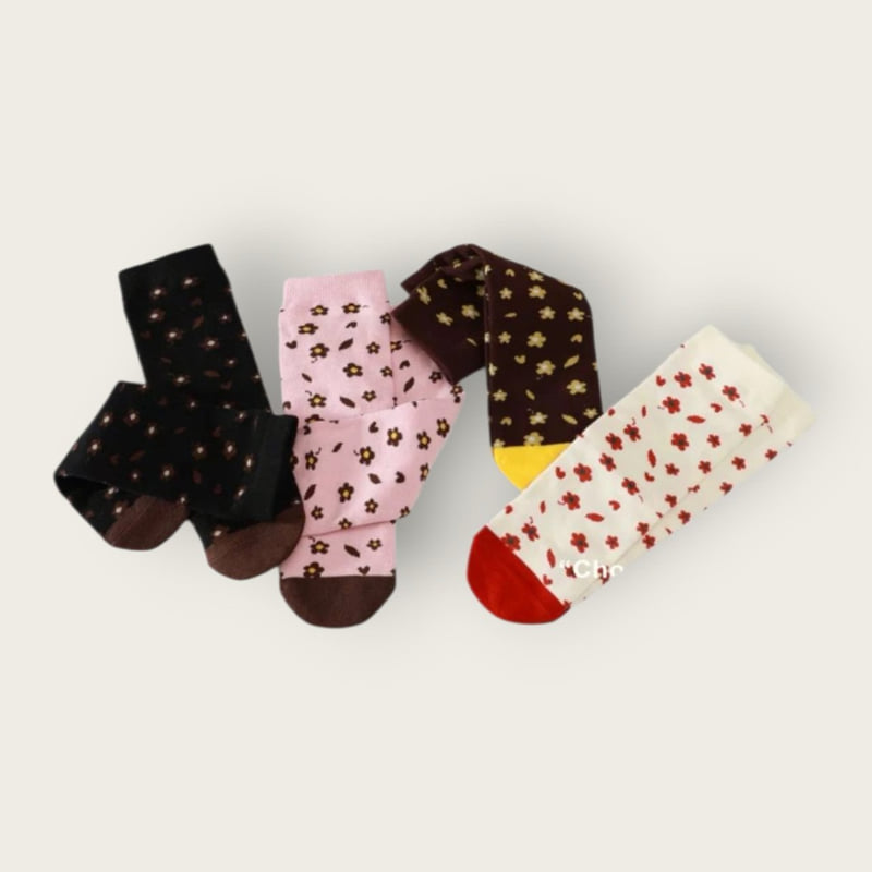 Dudie - Korean Children Fashion - #kidsshorts - Mini Flower Set (set of 4) - 7
