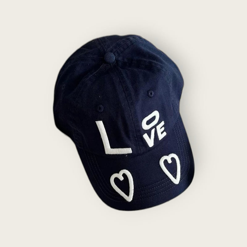 Dudie - Korean Children Fashion - #kidsstore - Love Embroidery Cap - 3