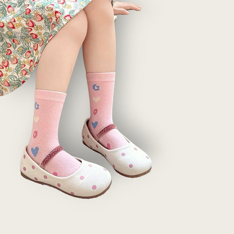 Dudie - Korean Children Fashion - #littlefashionista - G Heart Set (set of 5) - 8