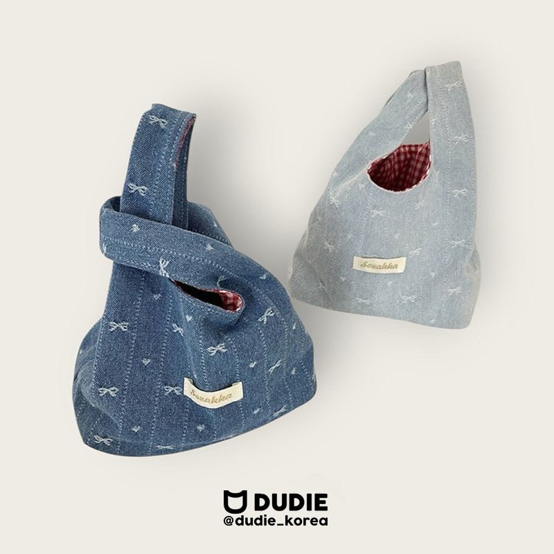 Dudie - Korean Children Fashion - #littlefashionista - Jean Tote Bag