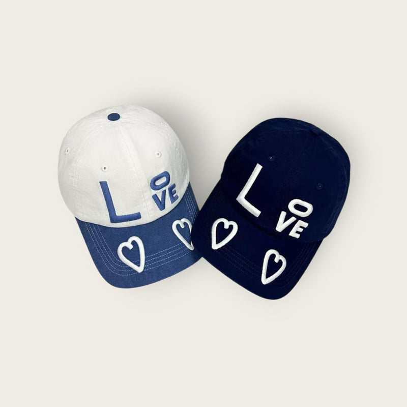 Dudie - Korean Children Fashion - #littlefashionista - Love Embroidery Cap - 6