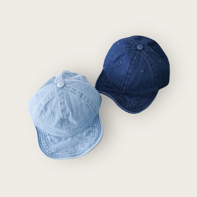 Dudie - Korean Children Fashion - #littlefashionista - Denim Short Cap - 9