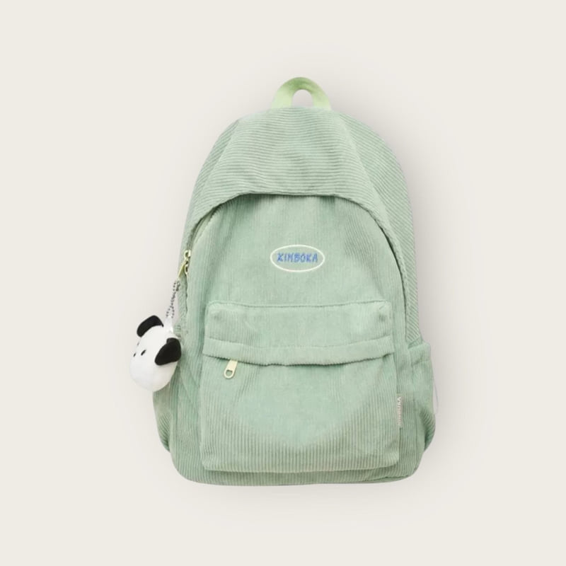 Dudie - Korean Children Fashion - #littlefashionista - Corduroy Backpack - 8