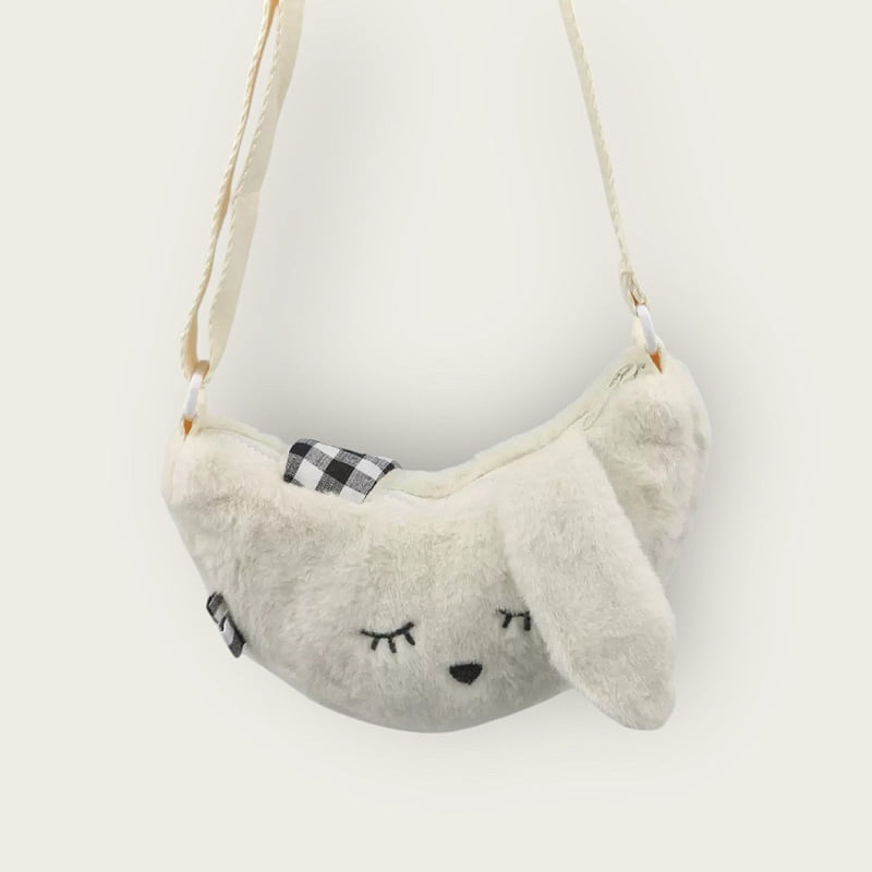 Dudie - Korean Children Fashion - #Kfashion4kids - Cutie Fuzzy Cross Bag - 4