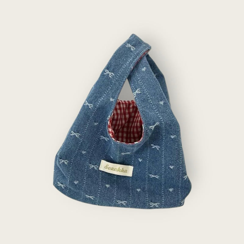 Dudie - Korean Children Fashion - #magicofchildhood - Jean Tote Bag - 2