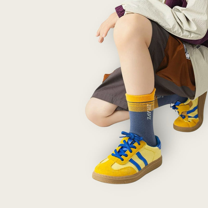 Dudie - Korean Children Fashion - #magicofchildhood - Two-Tone Breve Set (set of 5) - 11