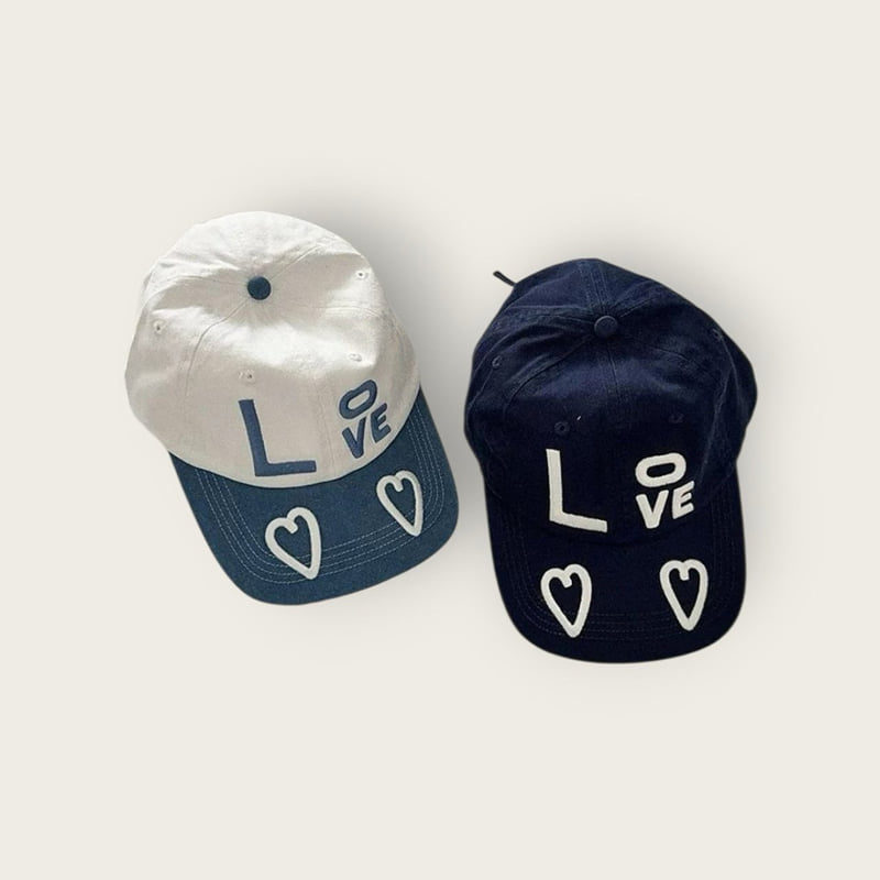 Dudie - Korean Children Fashion - #magicofchildhood - Love Embroidery Cap - 7