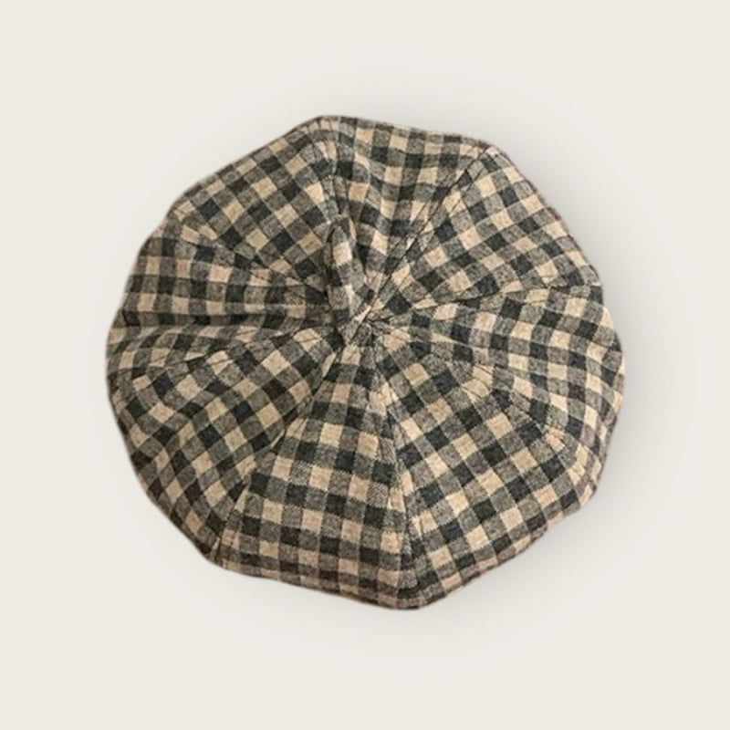 Dudie - Korean Children Fashion - #magicofchildhood - Check Art Beret - 3