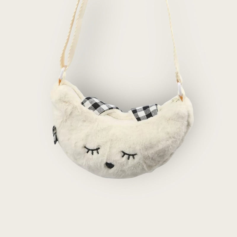 Dudie - Korean Children Fashion - #magicofchildhood - Cutie Fuzzy Cross Bag - 5
