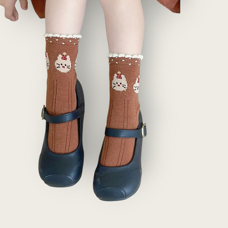 Dudie - Korean Children Fashion - #minifashionista - Black Kitty Set (set of 5) - 8