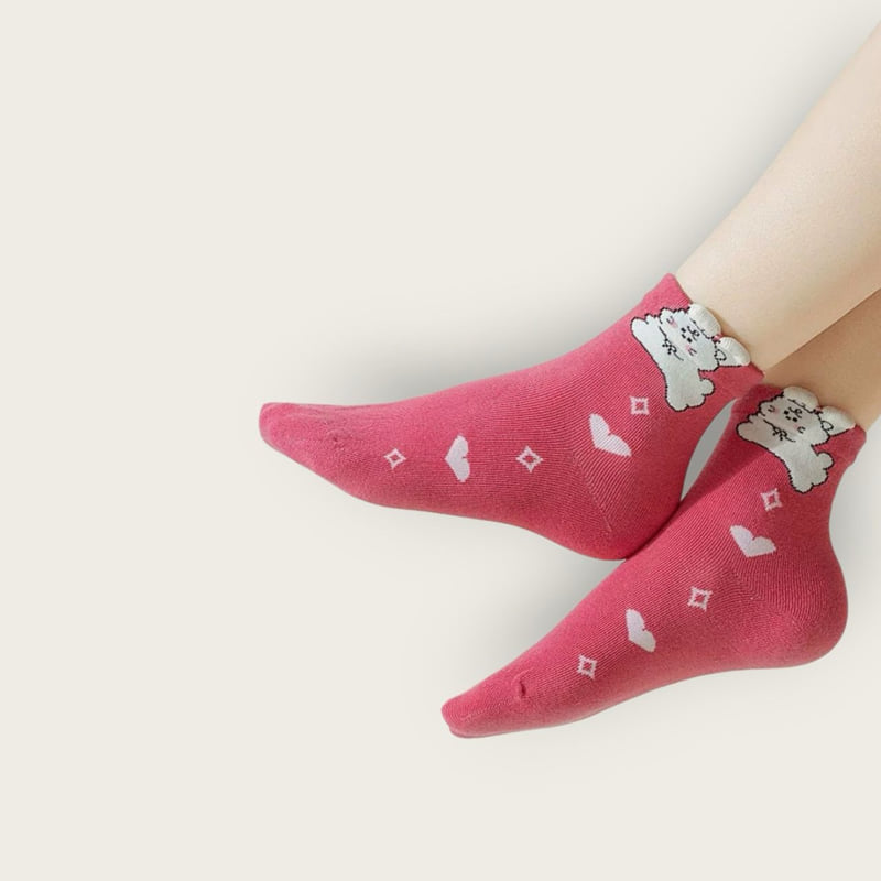 Dudie - Korean Children Fashion - #minifashionista - Ribbon Bear Set (set of 5) - 7