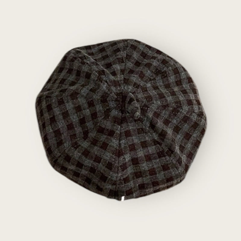 Dudie - Korean Children Fashion - #magicofchildhood - Check Art Beret - 4