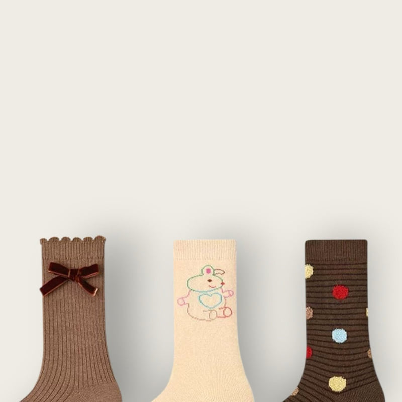 Dudie - Korean Children Fashion - #prettylittlegirls - Color Rabbit Set (set of 3) - 10