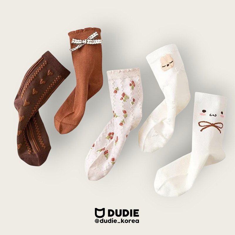Dudie - Korean Children Fashion - #prettylittlegirls - Ribbon Eye Set (set of 5)