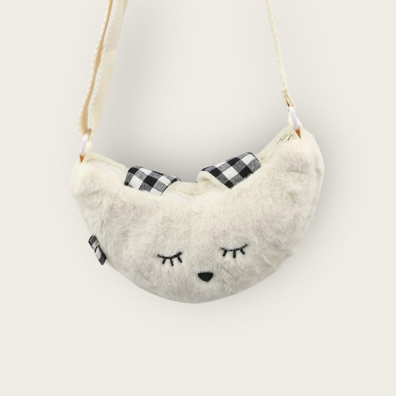 Dudie - Korean Children Fashion - #prettylittlegirls - Cutie Fuzzy Cross Bag - 7