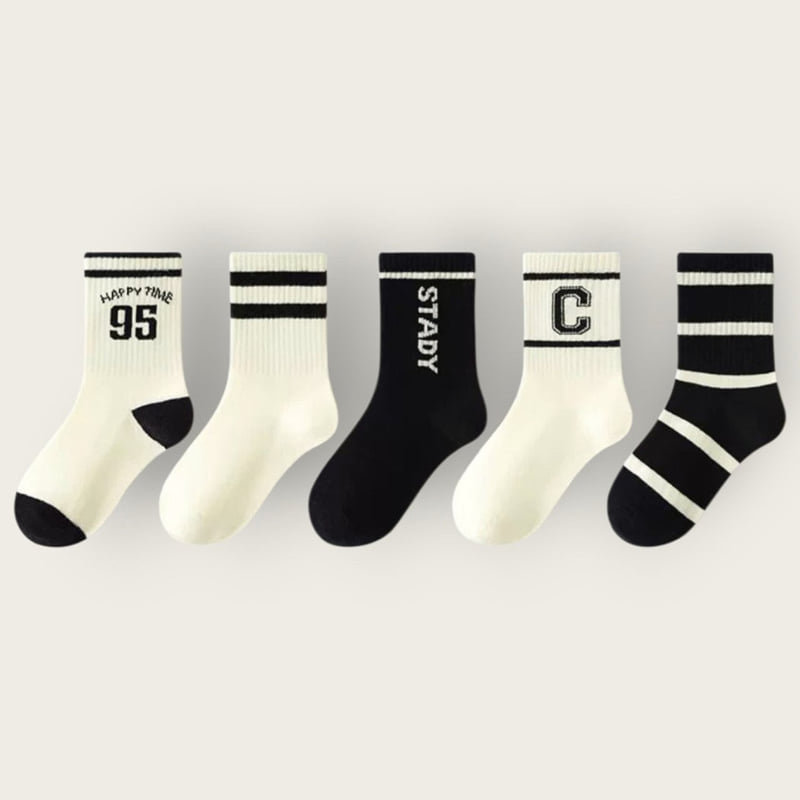 Dudie - Korean Children Fashion - #todddlerfashion - Steady C Set (set of 5) - 3