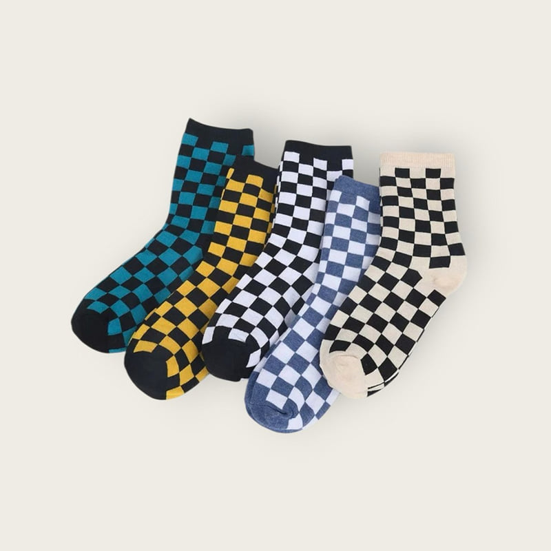 Dudie - Korean Children Fashion - #todddlerfashion - Checkers Set (set of 5) - 7