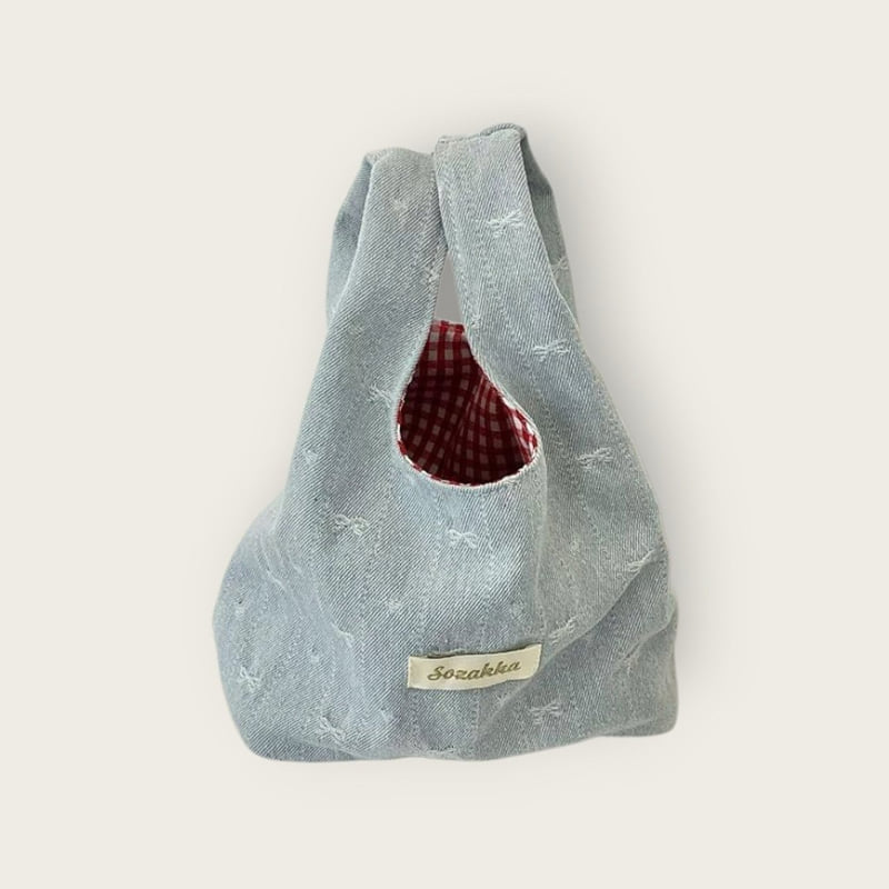Dudie - Korean Children Fashion - #todddlerfashion - Jean Tote Bag - 5