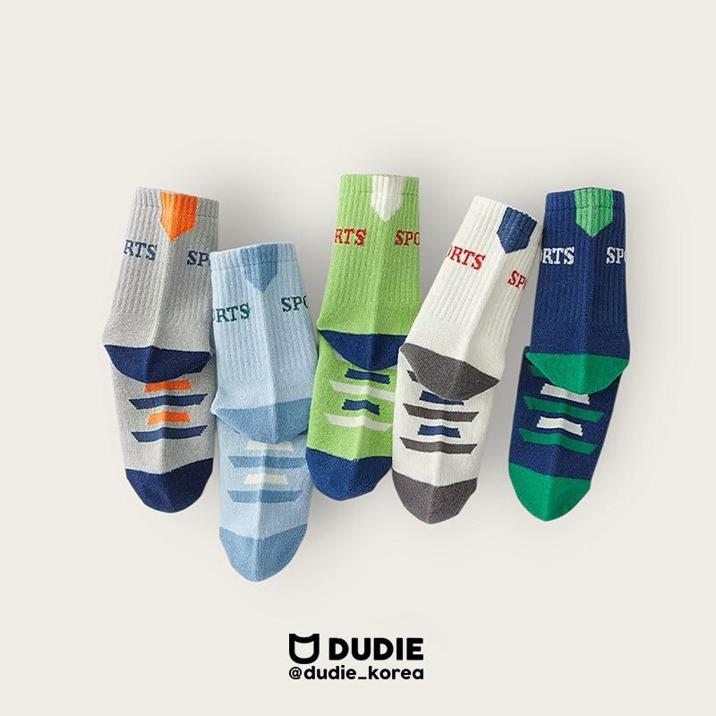 Dudie - Korean Children Fashion - #todddlerfashion - Just Sports Set (set of 5)