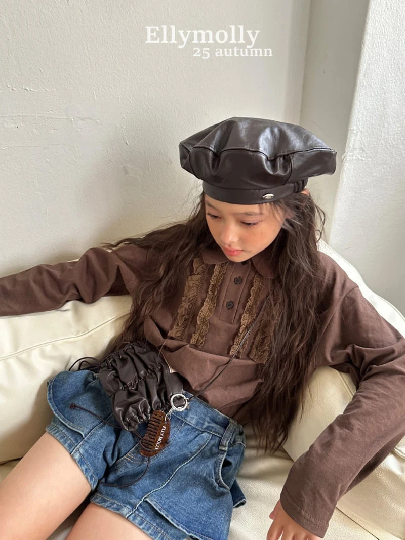 Ellymolly - Korean Children Fashion - #Kfashion4kids - Berry Short Frill Pants - 10