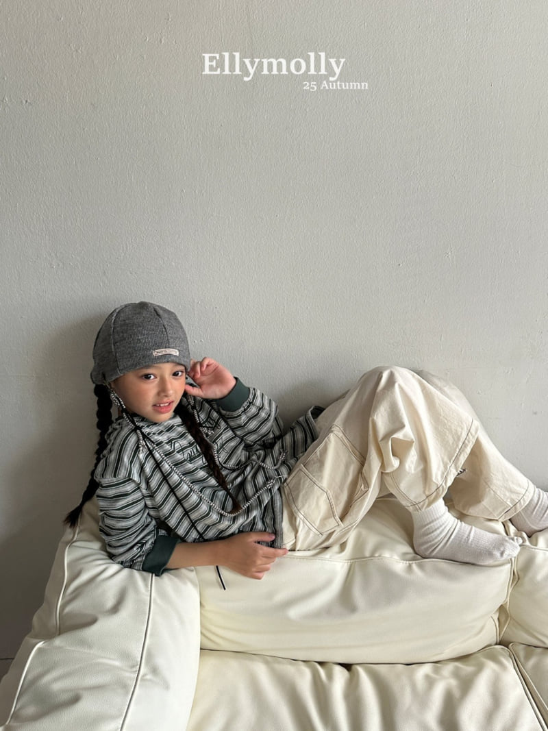 Ellymolly - Korean Children Fashion - #Kfashion4kids - Painter Stripe Tee - 8