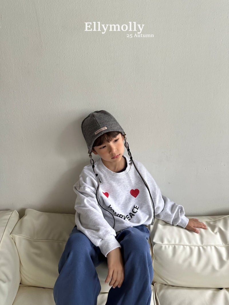 Ellymolly - Korean Children Fashion - #Kfashion4kids - Peace Heart Sweatshirt - 6