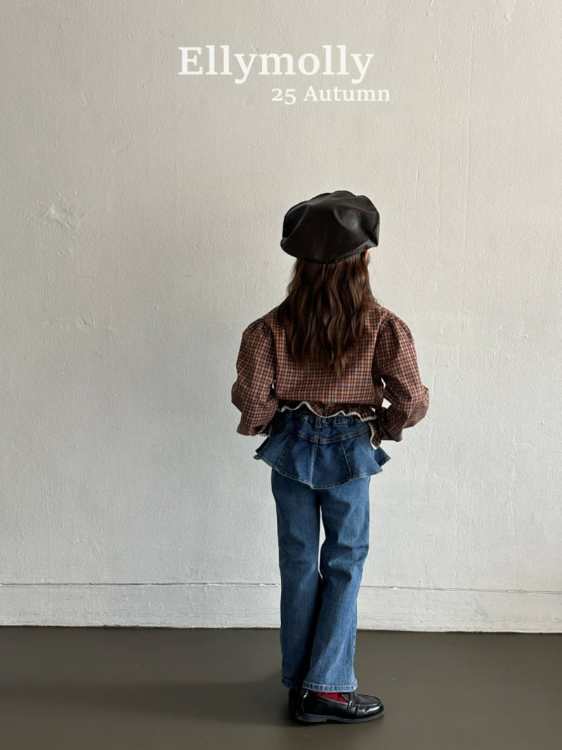Ellymolly - Korean Children Fashion - #Kfashion4kids - Lala Frill Bootcut Denim - 12