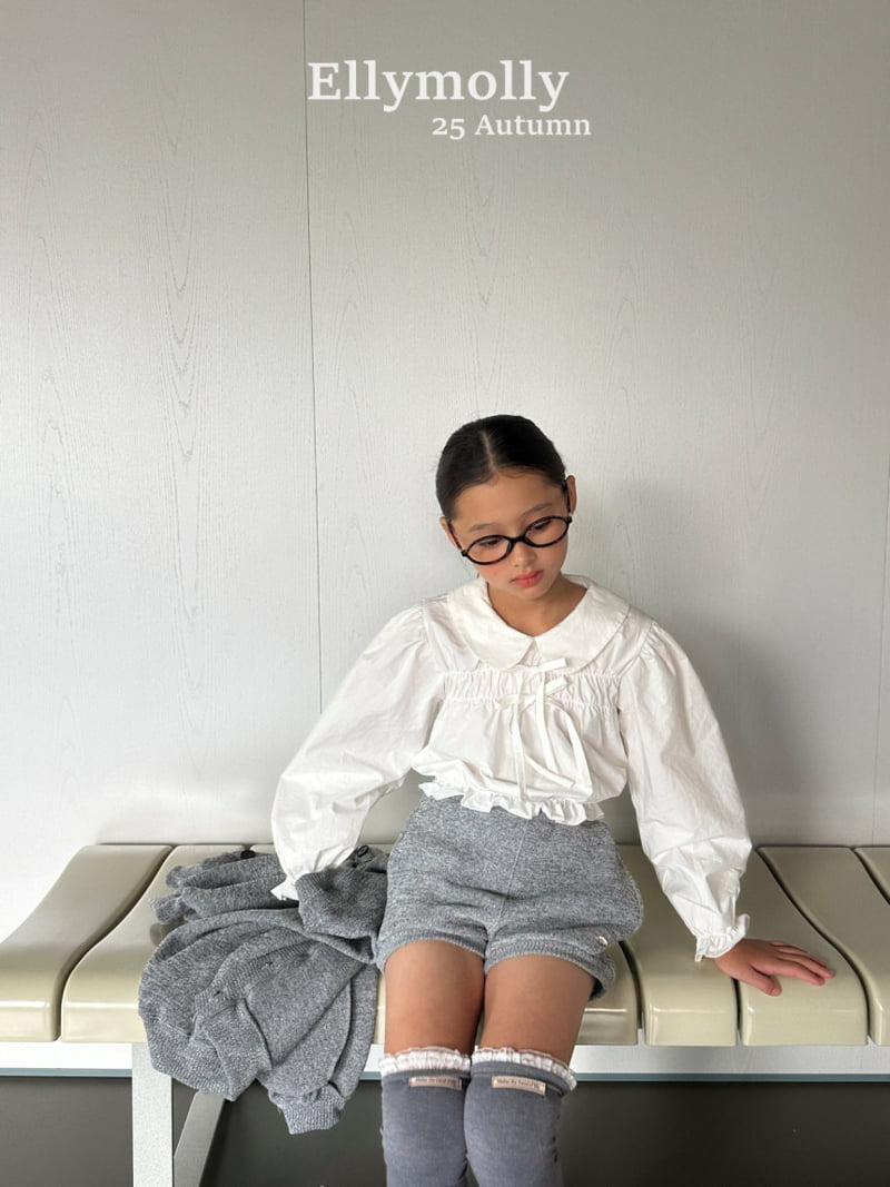 Ellymolly - Korean Children Fashion - #Kfashion4kids - Sugar Round Collar Blouse - 7