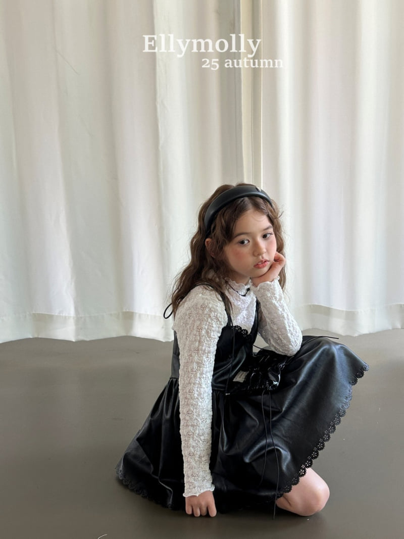 Ellymolly - Korean Children Fashion - #childofig - Pin-up Leather One-piece - 12