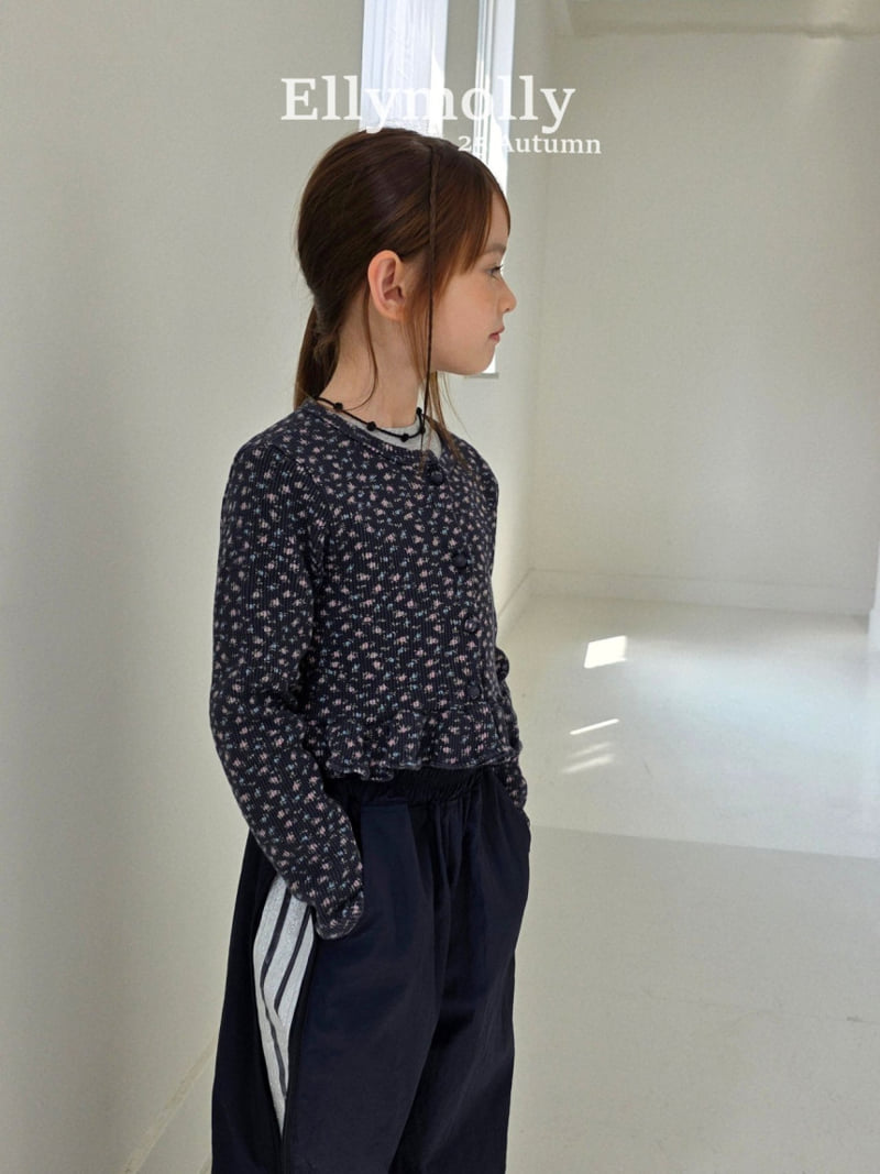 Ellymolly - Korean Children Fashion - #childofig - Girls' Frill Waffle Cardigan - 6