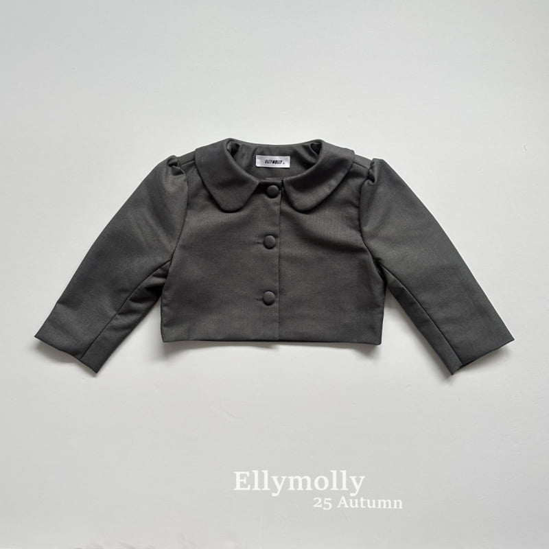 Ellymolly - Korean Children Fashion - #childofig - Chouchou Cropped Jacket - 2