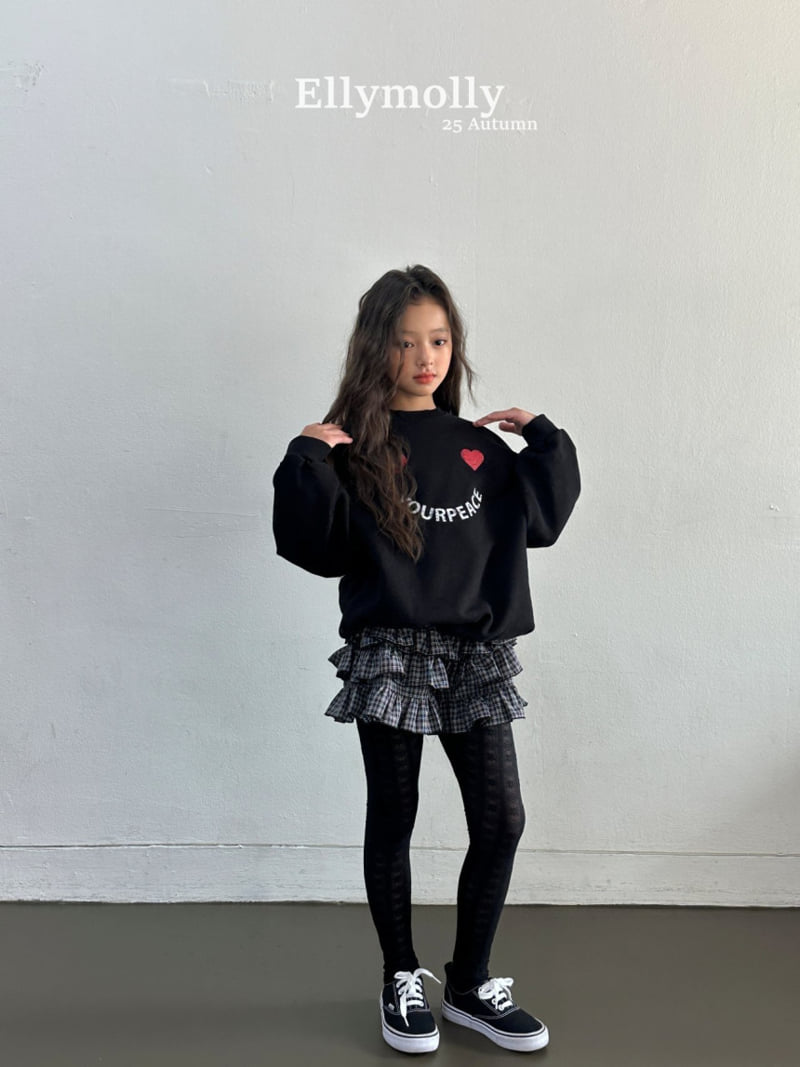 Ellymolly - Korean Children Fashion - #childofig - Peace Heart Sweatshirt - 11