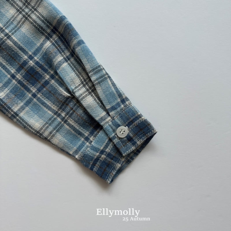 Ellymolly - Korean Children Fashion - #childofig - Choco Check Shirt - 5