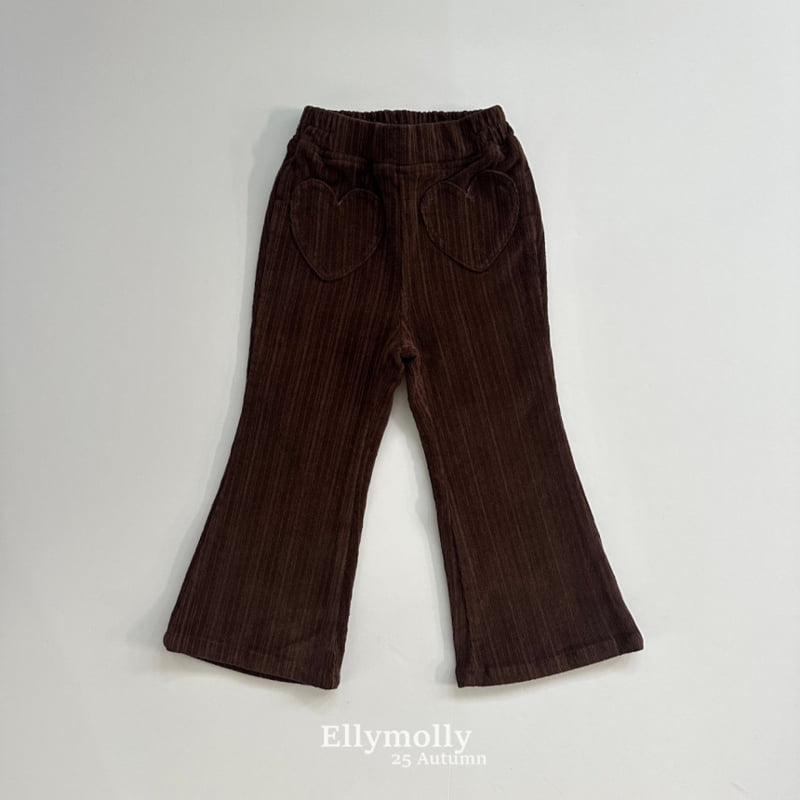 Ellymolly - Korean Children Fashion - #prettylittlegirls - Heart Pocket Bootcut Pants - 4