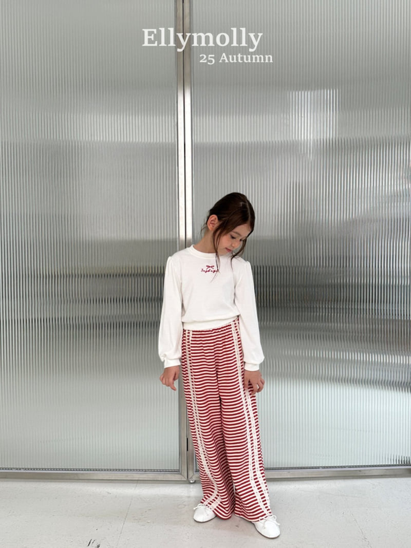 Ellymolly - Korean Children Fashion - #childofig - Madeleine Ribbon Slit Tee - 10