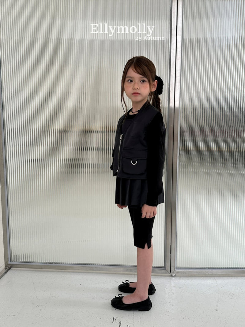Ellymolly - Korean Children Fashion - #childrensboutique - D-ring Pocket Vest - 8