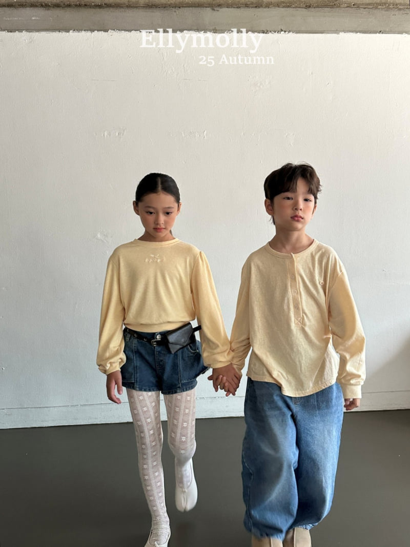 Ellymolly - Korean Children Fashion - #childrensboutique - Madeleine Ribbon Slit Tee - 11