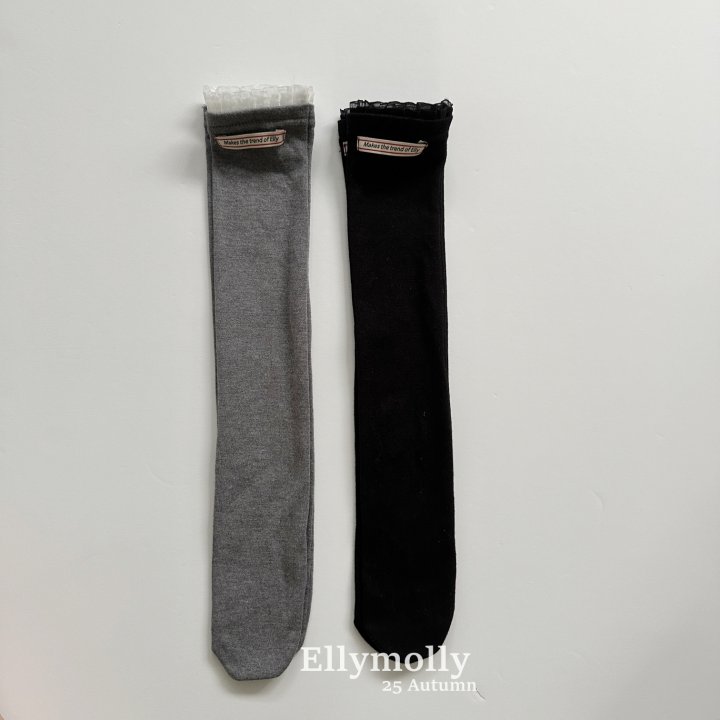 Ellymolly - Korean Children Fashion - #childrensboutique - Frilly Knee-high Socks - 2