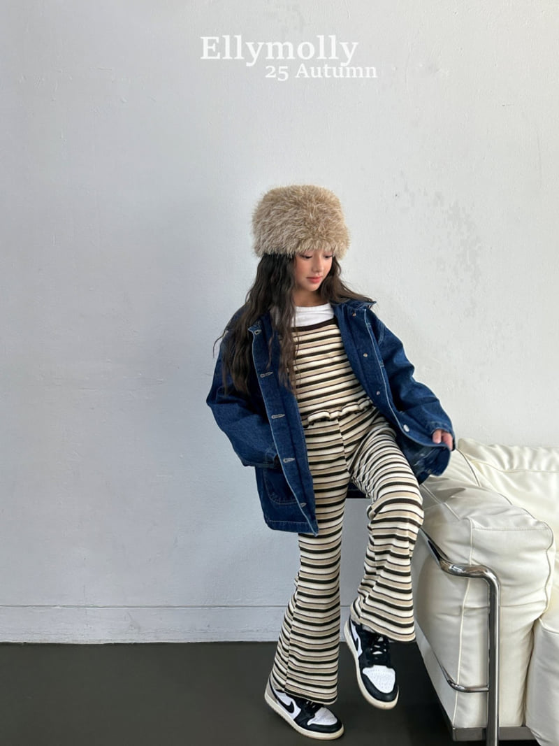 Ellymolly - Korean Children Fashion - #designkidswear - Pepero Bootcut Pants - 8