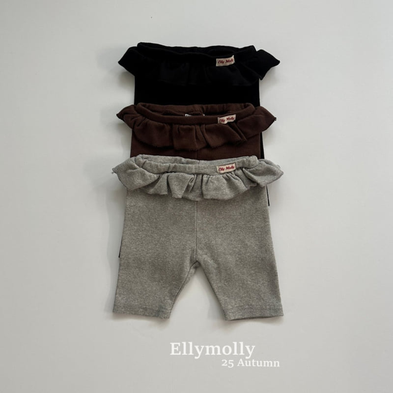 Ellymolly - Korean Children Fashion - #designkidswear - Chacha Frill Leggings - 3