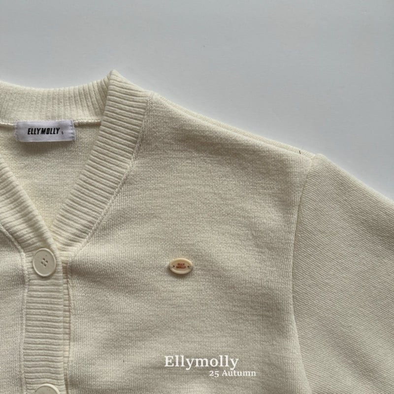 Ellymolly - Korean Children Fashion - #designkidswear - Yogurt Boxy Cardigan - 3