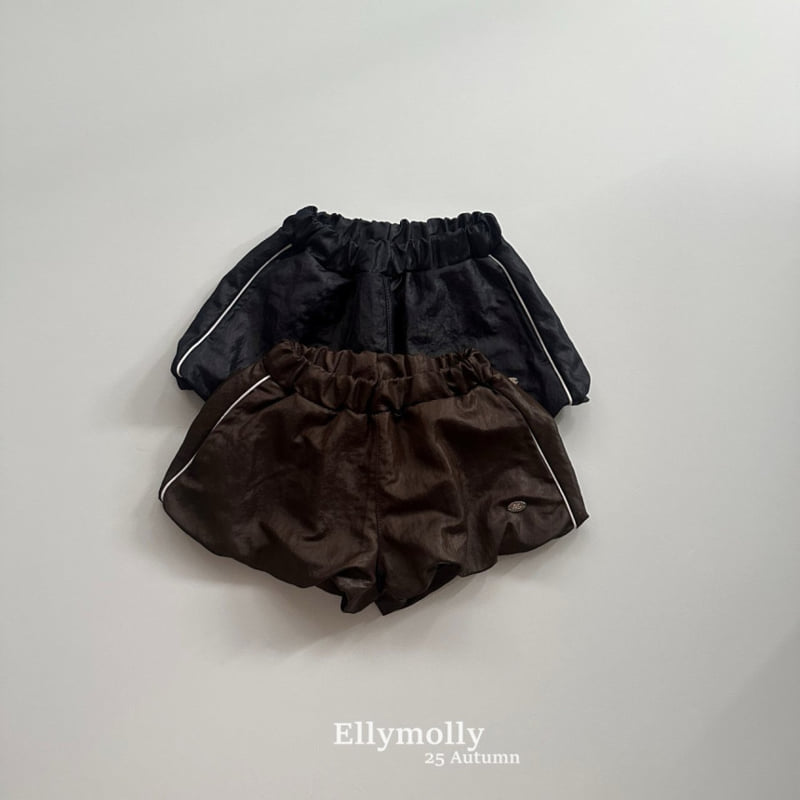 Ellymolly - Korean Children Fashion - #designkidswear - Coated Balloon Shorts - 2
