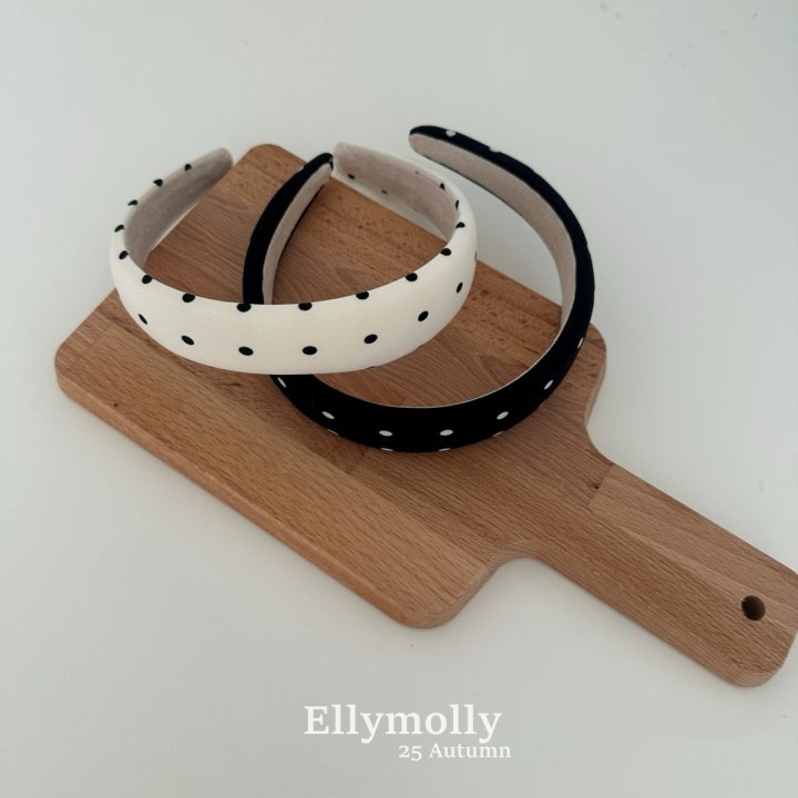 Ellymolly - Korean Children Fashion - #designkidswear - Embossed Dot Hairband